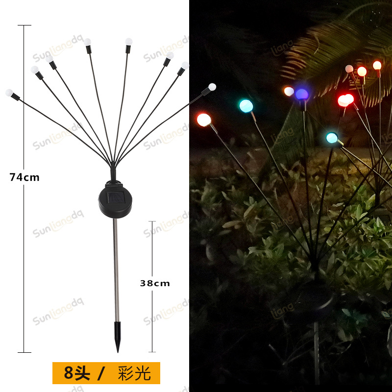 Strictly Selected Solar Firefly Lights Outdoor Courtyard Ambience Light Garden White Ball Light Ornamental Floor Outlet Lawn Lamp