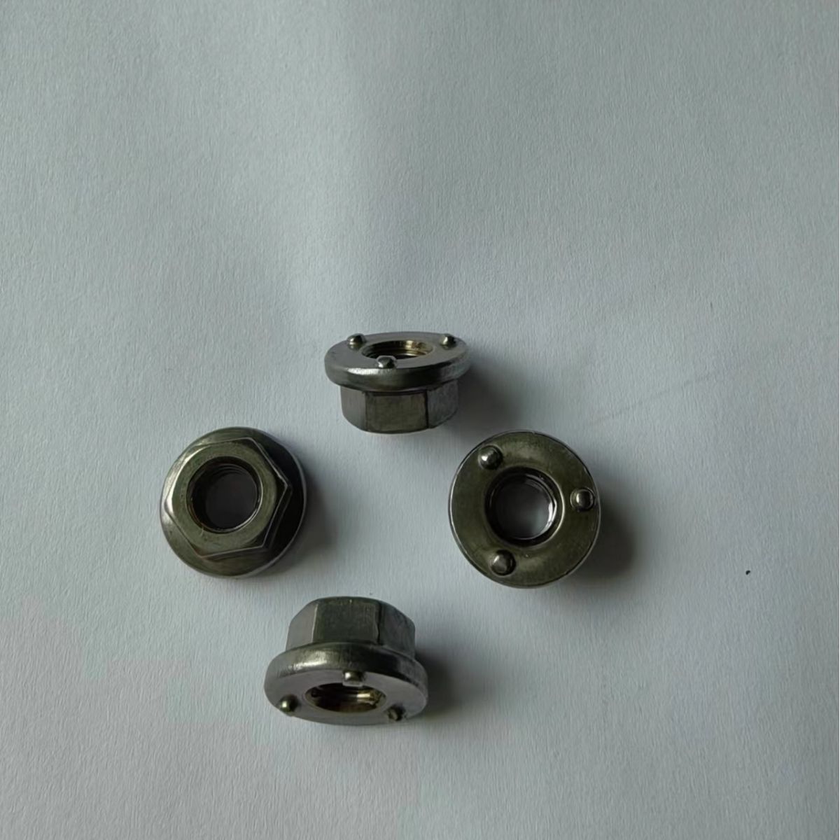 Spot Goods M6 Flange Welding Nut Q364-Welding Hexagon Nut with Collar Long Welding Spot round Welding Spot Small Kit Special