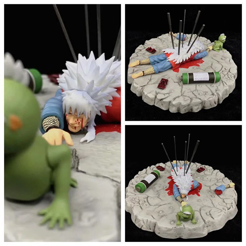 火影 仙人 自来也之死 gk 雕像 场景 模型盒装手办摆件