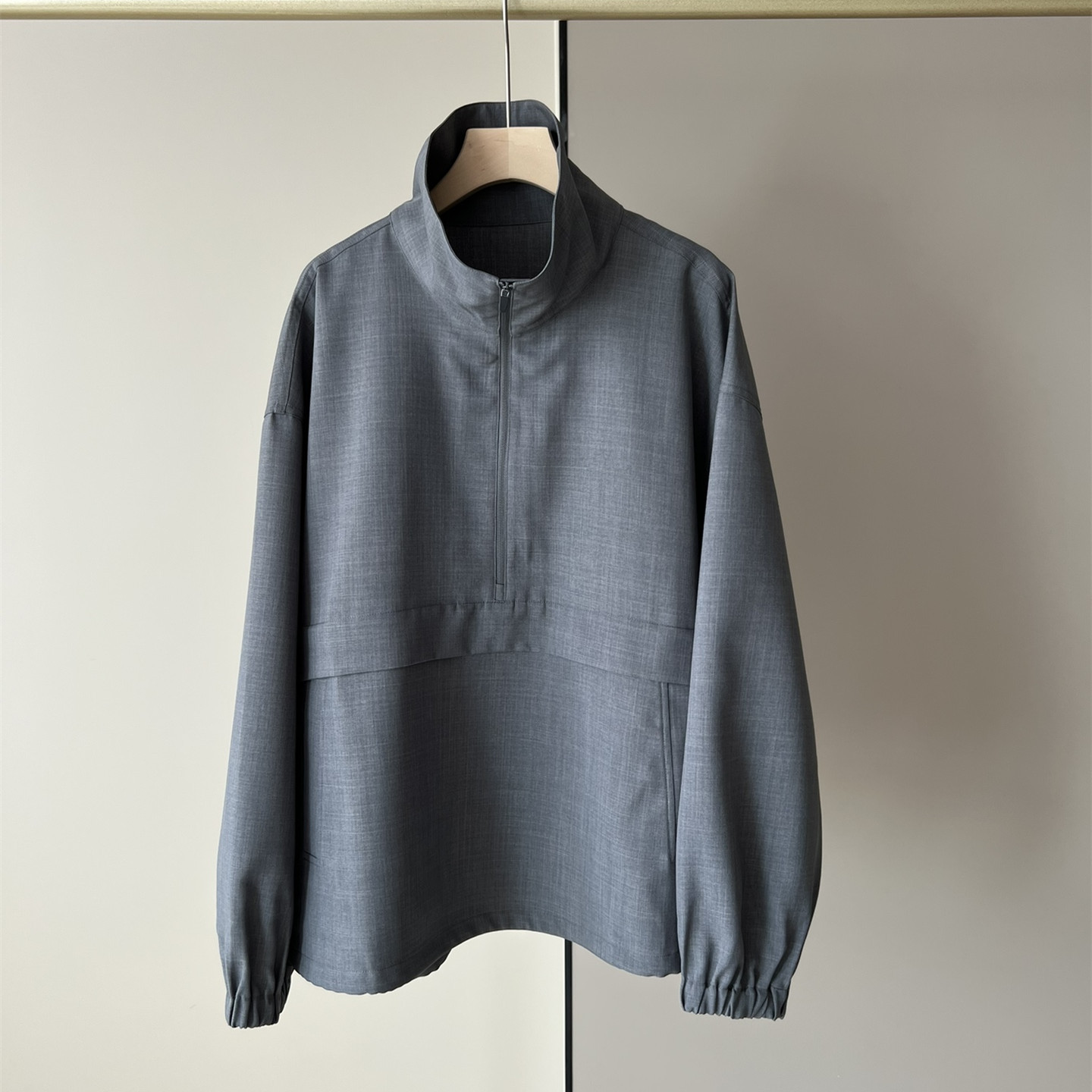 2024早春新款立领气质半拉链休闲卫衣时尚百搭微宽松版上衣-阿里巴巴