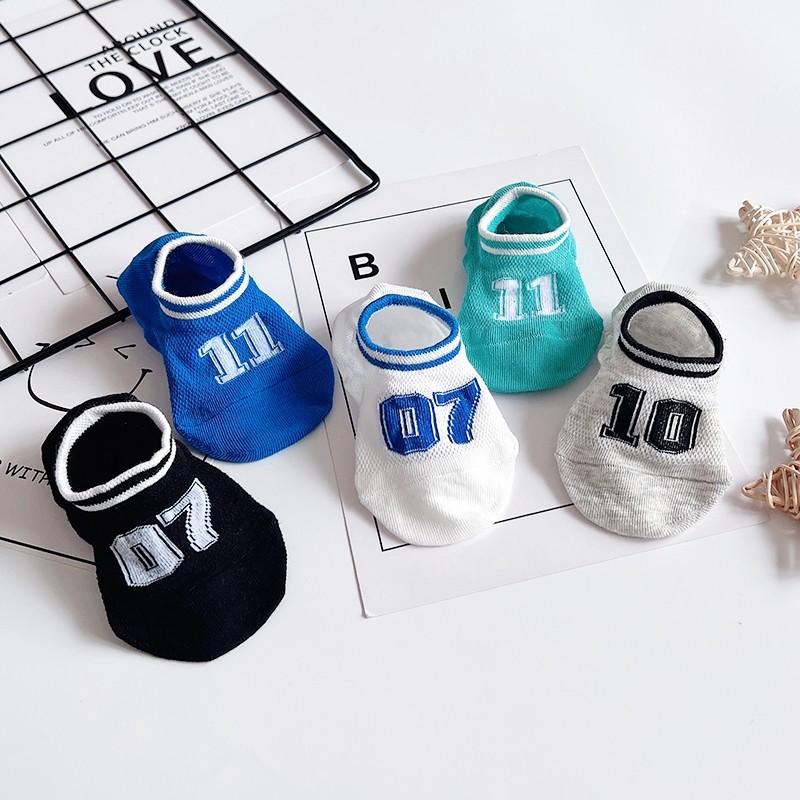 儿童袜子女童春秋款超薄网眼透气地板袜男童女童夏季学院风隐形袜