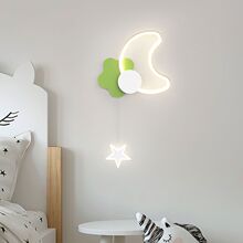 卧室床头壁灯现代简约2023年新款创意月亮星星云朵儿童房背景墙灯