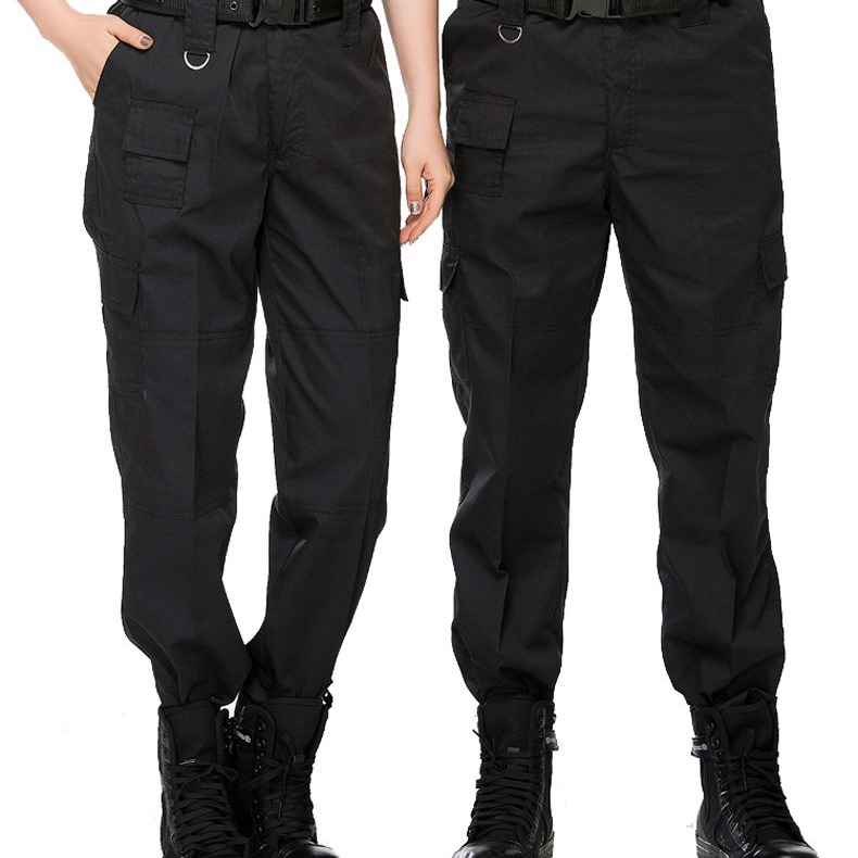 包邮斜纹棉黑色保安裤新款特训裤子保安长裤511系列安保作训裤