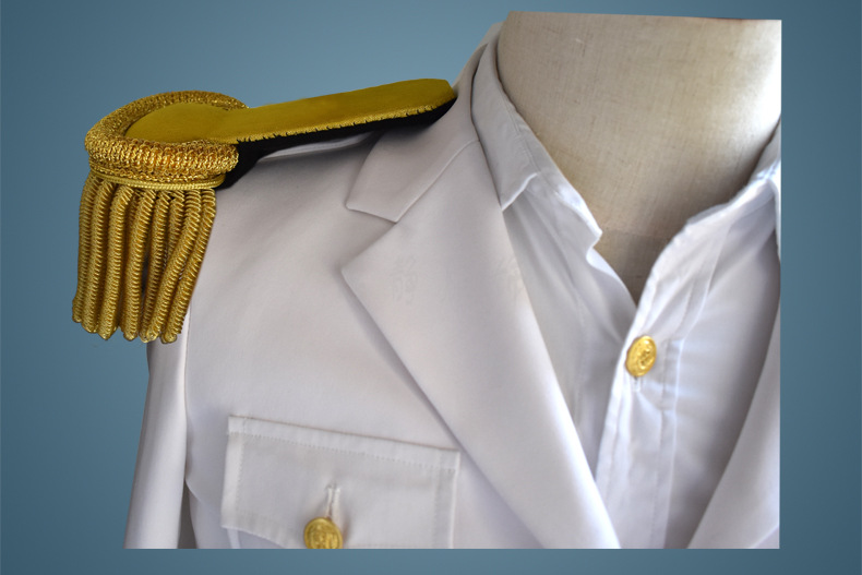 金色金属丝流苏舞台演出肩章演戏服装配饰印度丝肩牌收藏定制