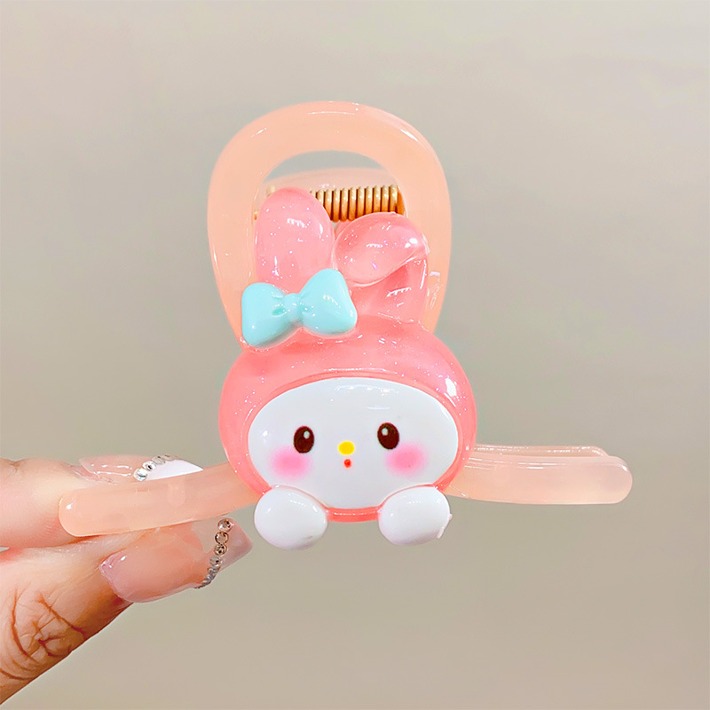 Sanrio Cartoon Grip Half Grab Shark Clip Headdress Children's Back Head Hair Clip Hairpin Cute Cinnamoroll Babycinnamoroll Hair Accessories