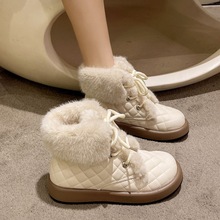 雪地靴女高帮加绒加厚外穿大棉鞋2024年新款防寒防水防滑保暖小众