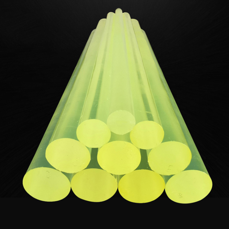 厂家批发高弹性聚氨酯棒材 耐磨棒密封材料实心空心pu棒聚氨酯板