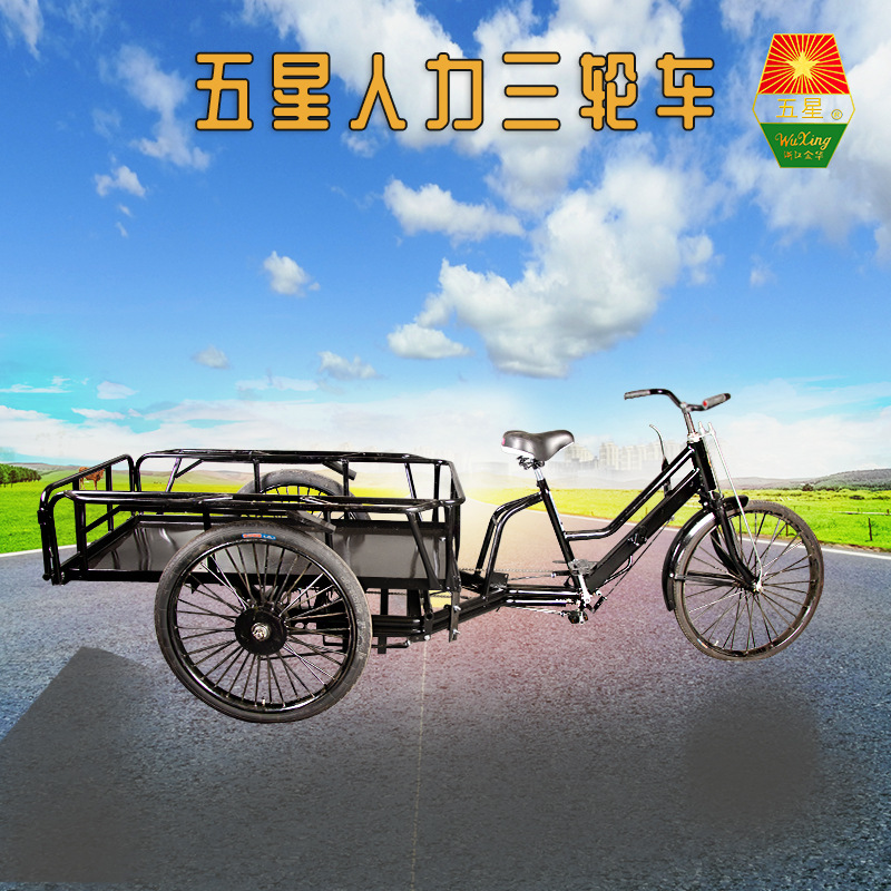 变速三轮自行车蔬菜市场老年人五星三轮车载重拉货环卫加大改电动