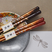 日本进口sunlife实木筷日式尖头筷高档筷子家用一人一筷2023新款