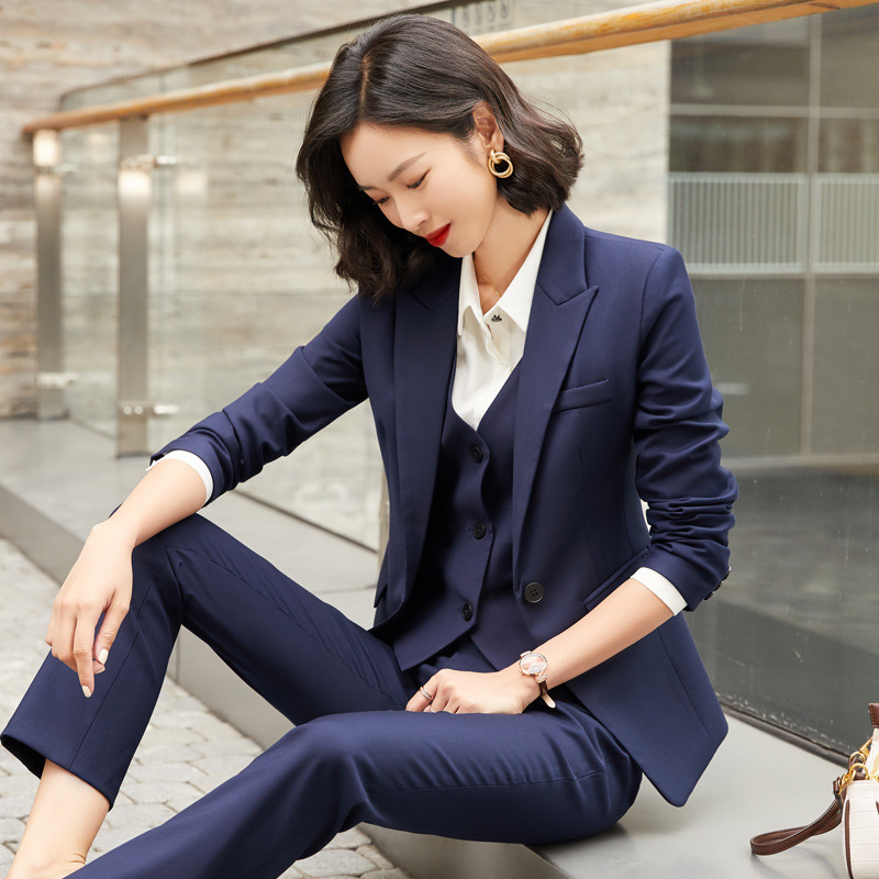 职业西装套装女酒店经理正装韩版时尚女神范房地产中介销售工作服