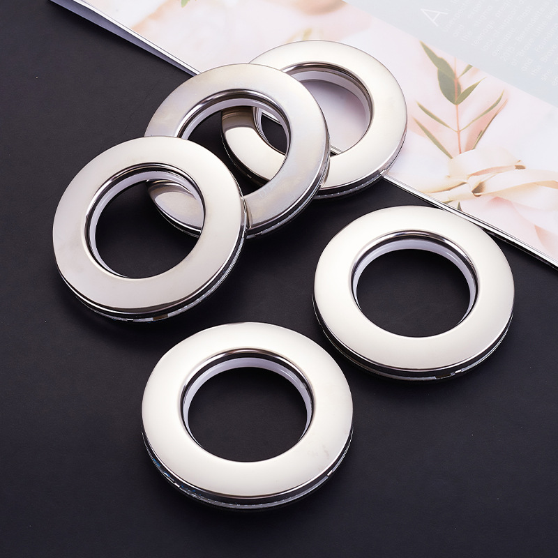 定制不锈钢窗帘环 家居酒店静音装饰窗帘布扣 窗帘打孔罗马圈挂环