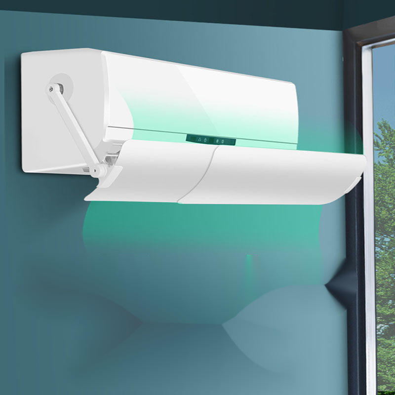 空调挡风板美的格力壁挂式通用免打孔防直吹遮风导风罩独立站厂家