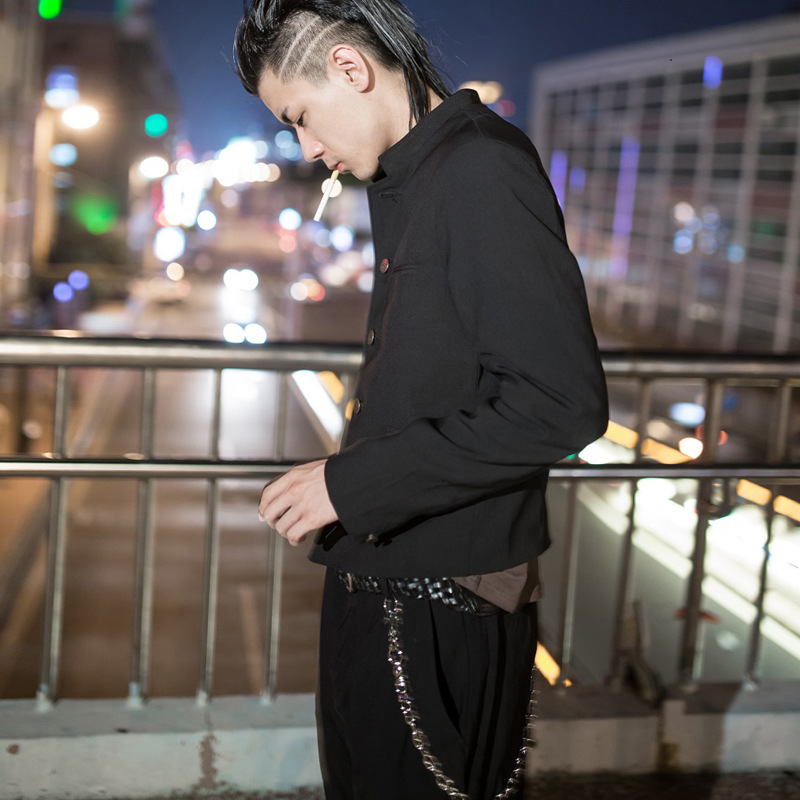 热血高校潮流男装夹克男士外套立领休闲韩版golo同款班服校服