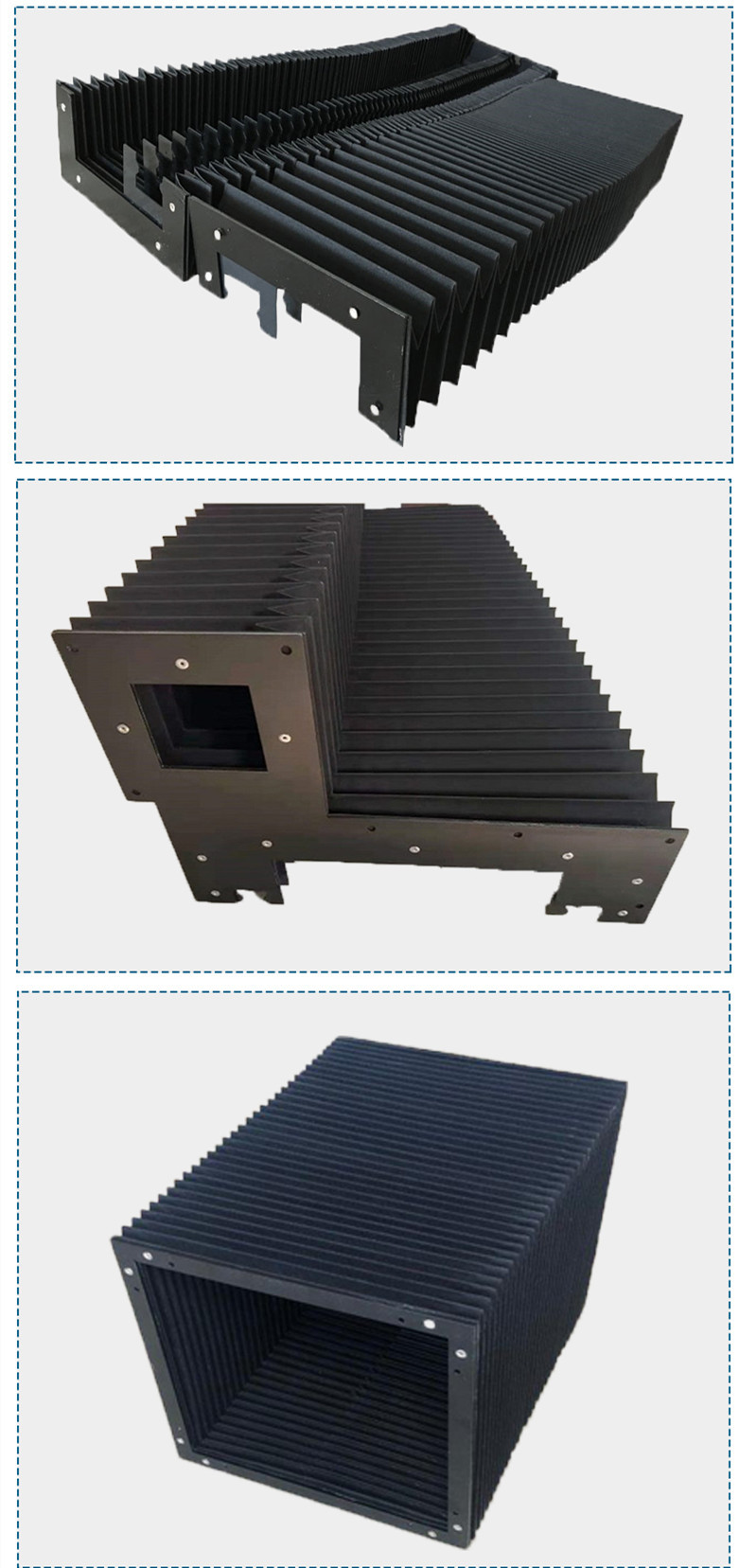 折叠耐火阻燃柔性伸缩式防尘罩 厂家定制防尘防油导轨风琴防护罩