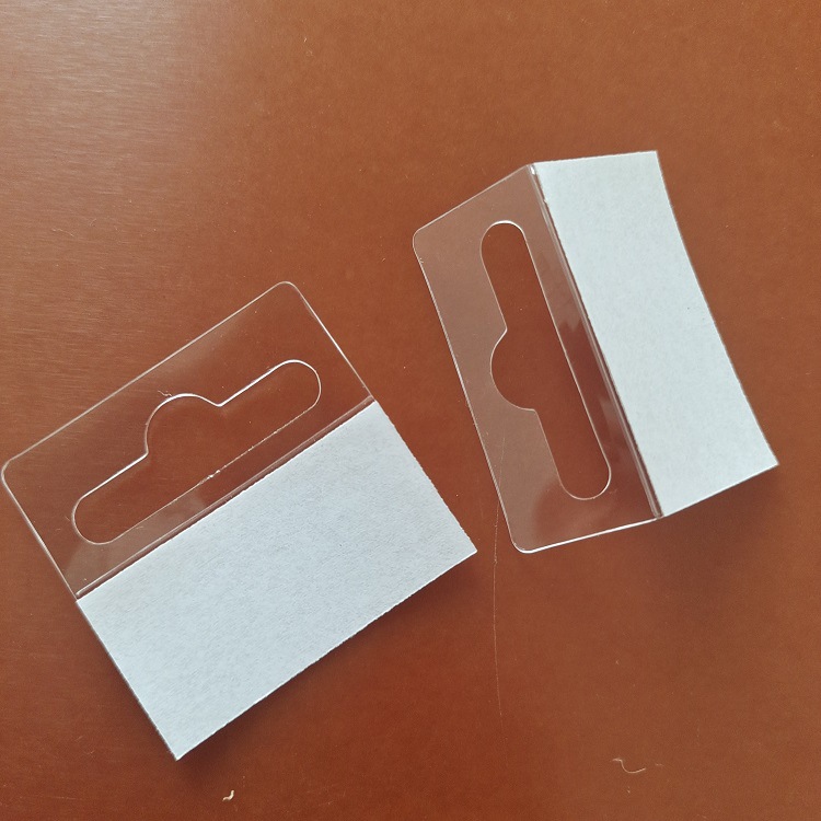 透明pvc挂钩贴 强粘飞机孔pet挂钩 自粘圆孔挂钩包装彩盒pp挂钩胶