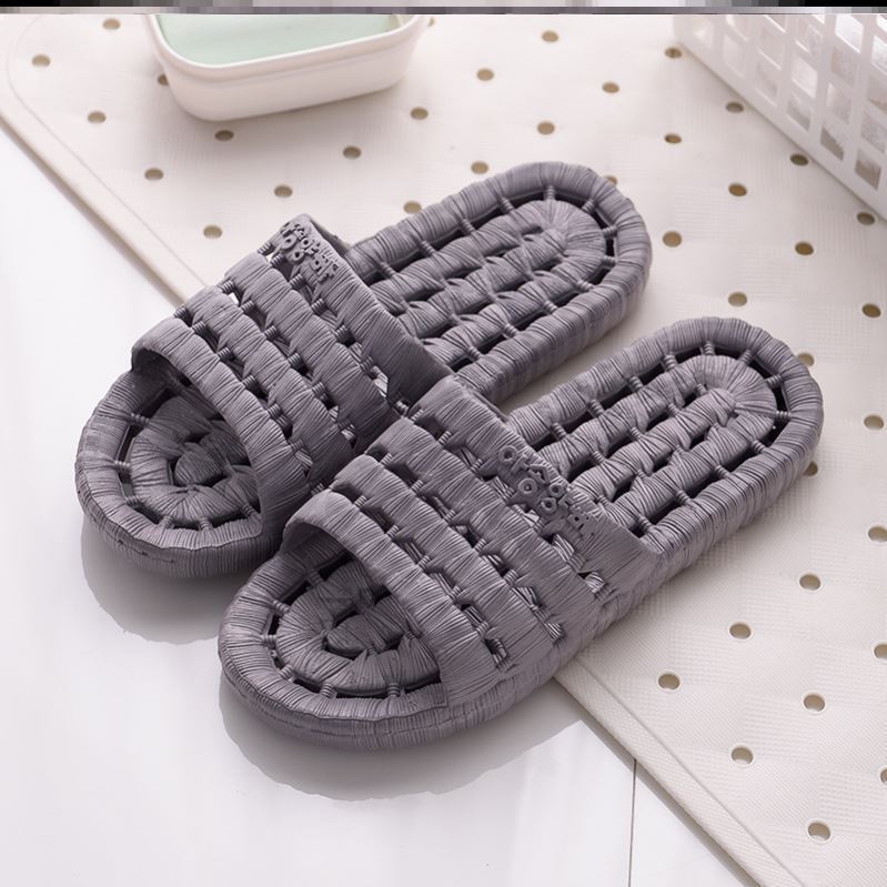 胶拖鞋透气孔男拖有孔轻便防臭按摩洞洞缕空冲凉拖鞋男鞋底带洞