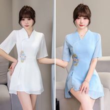 新款美容师工作服女采耳师工作服性感养生馆技师服按摩气质足疗店