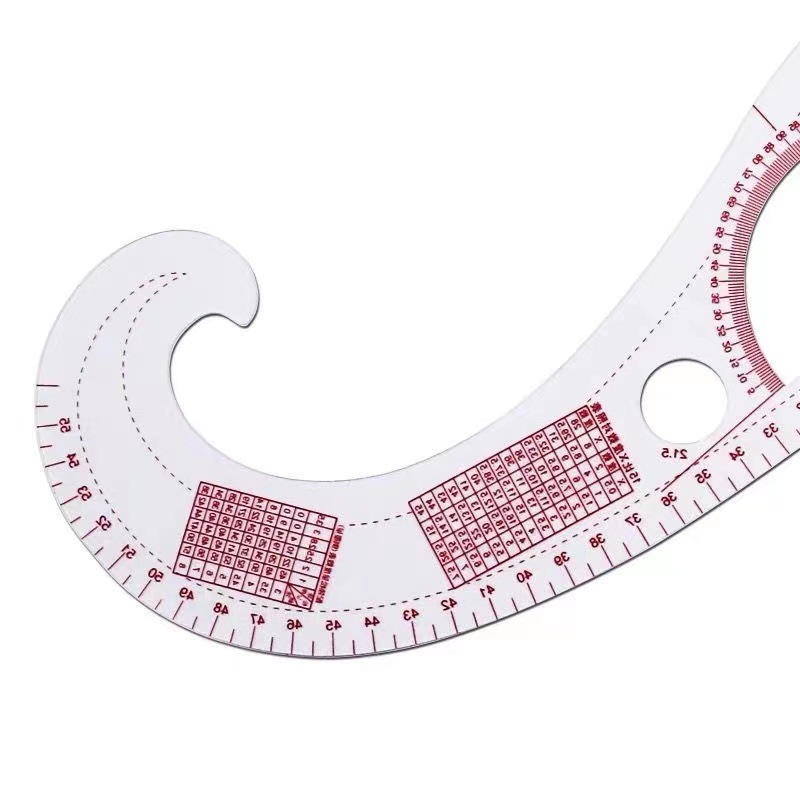 3250裁剪尺 多功能曲线尺 裁床样板尺服装设计袖窿领口曲线尺