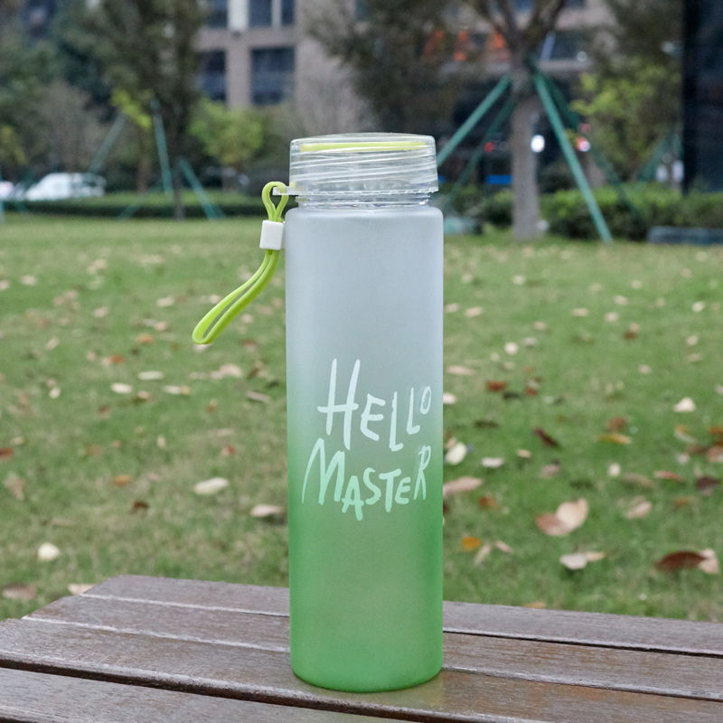 Creative Fashion Fruit Cup High Color Gradient Water Cup Plastic Cup Outdoor Portable Sports Bottle Gift Cup Wholesale