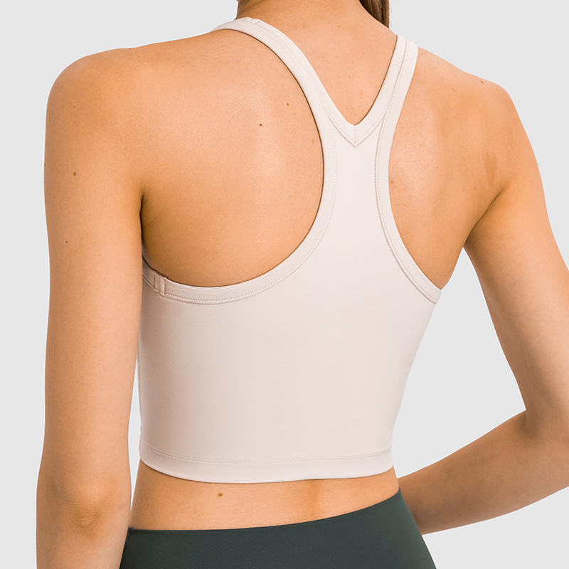 One Piece Dropshipping New with Chest Pad Yoga Vest Women's Elastic Casual All-Match Yoga Clothes Workout Exercise Underwear