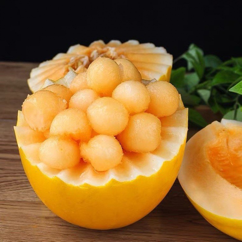 黄河蜜瓜甜香瓜黄皮瓜超甜民勤蜜瓜甜瓜新鲜水果现摘黄金瓜批发价