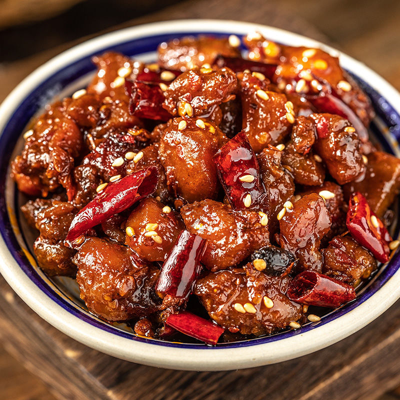 冷吃兔自贡兔丁麻辣网红麻辣兔肉兔子肉私房菜熟食零食四川特产厂