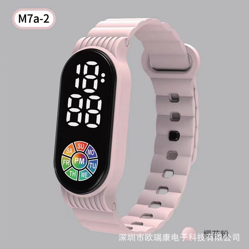New LED Electronic Watch Bracelet M7a-2 Student Sports Ins Wind Factory Source in Stock Direct Selling