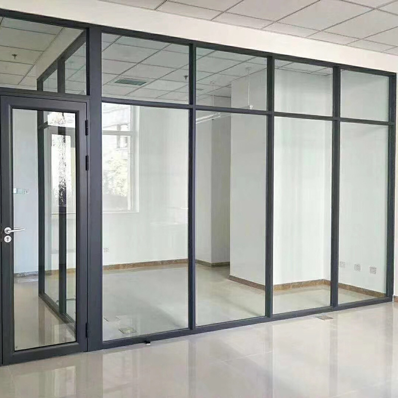办公室隔断铝合金中空百叶单双玻活动隔音间写字楼移动玻璃隔断墙