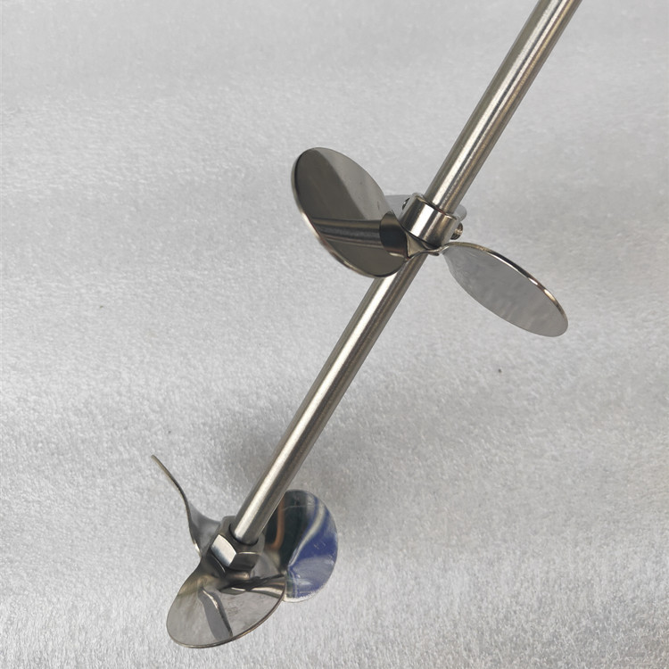 叶片反应釜搅拌桨双多层桨jj实验室分散器油漆墨搅拌叶轮锚式混合