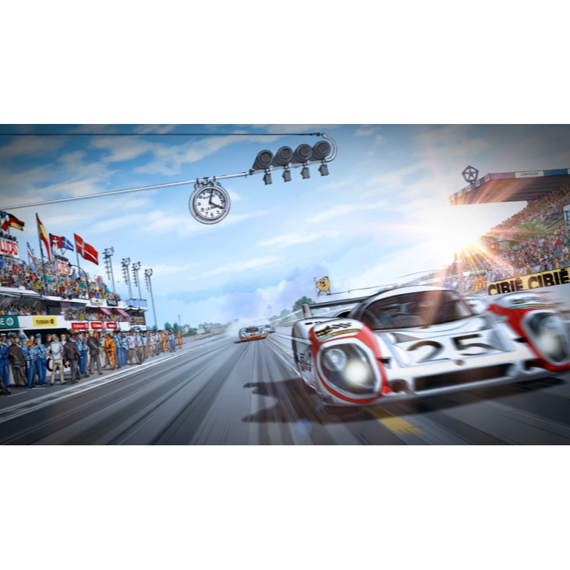 北欧现代勒芒24小时赛车比赛海报客厅卧室背景墙装饰画画芯