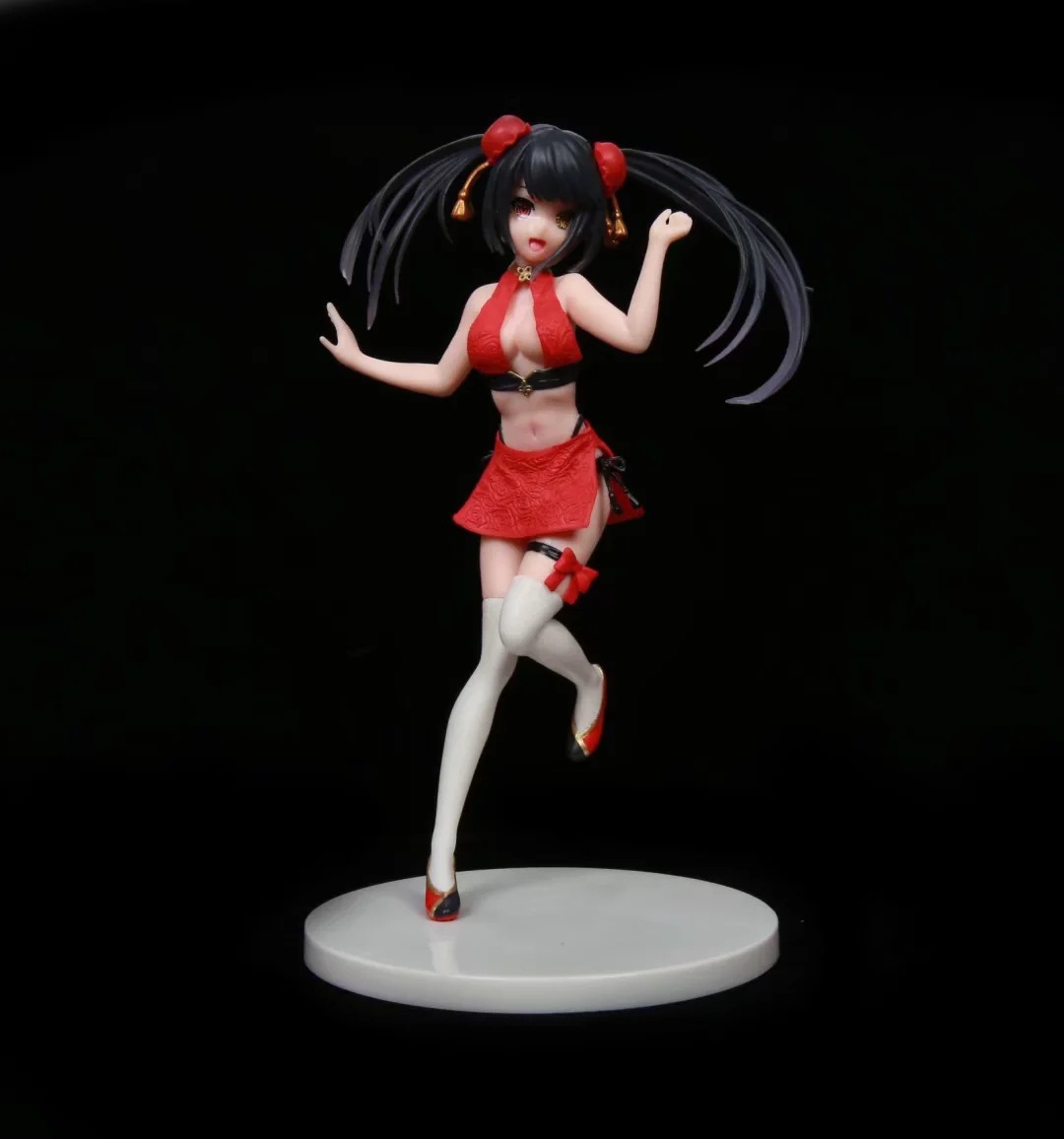 约会大作战 中国风 时崎狂三 泳装水着 绅士款 模型 摆件盒装手办