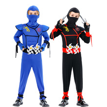 新款cosplay万圣节儿童忍者服装cos黑武士肌肉服舞台表演服厂家