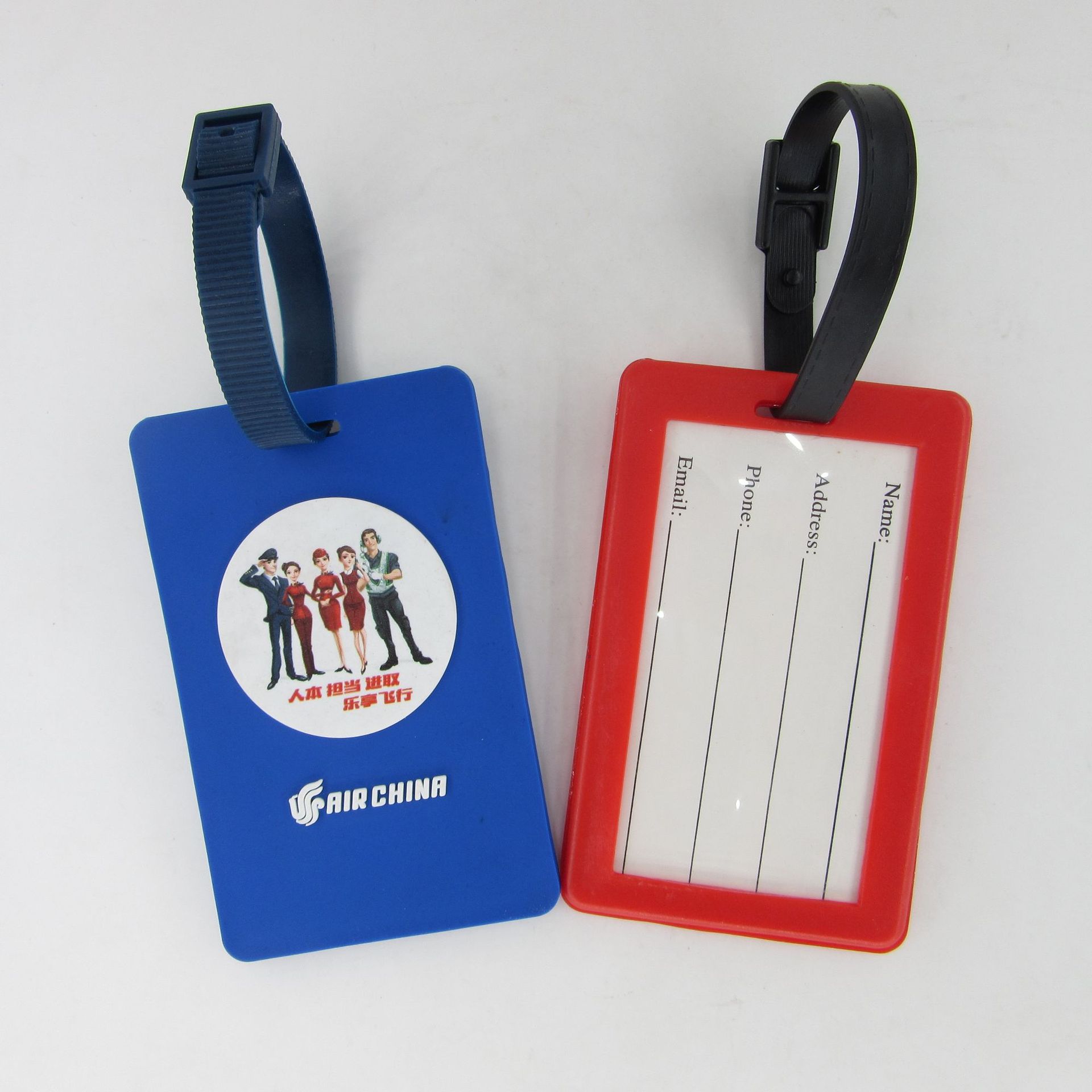 供应pvc行李牌旅游儿童行李箱标记牌浮雕卡套小猪可爱pvc行李牌