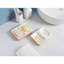 双格肥皂盒大号宿舍洗衣皂收纳盒家用创意双层沥水香皂盒架皂碟