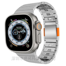 工厂生产批发适用苹果表带磁吸扣表带苹果手表钢带