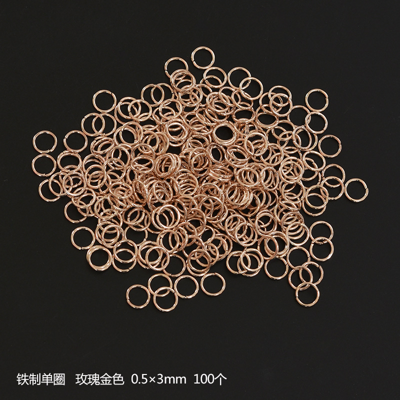 3-12mm Broken Ring O Ring Single Circle Hanging Ring Connection Ring DIY Handmade Beaded Material Hair Clasp Earrings Accessories