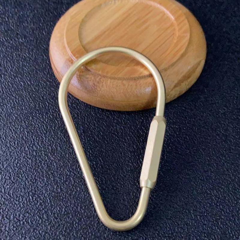 厂家直销黄铜d型扣环金属u型钥匙扣 多功能纯铜车钥匙d型环扣配件