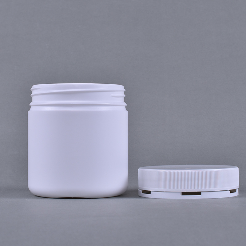 现货400ml粉剂瓶空瓶塑料瓶包装瓶分装瓶白色hdpe广口瓶膜粉罐