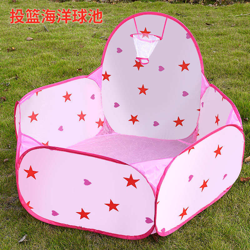 Cross-Border Children's Tent Outdoor Toy Play House Cartoon Car Indoor Foldable Shooting Ocean Ball Pool Wholesale