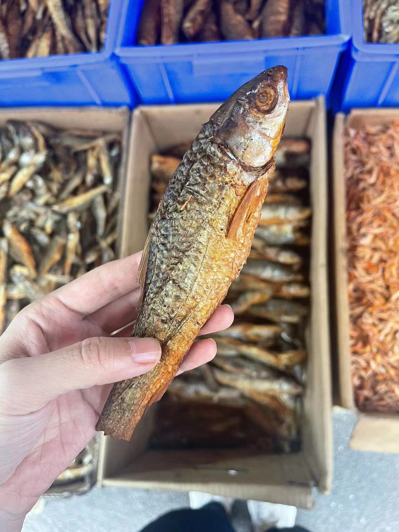 湖南特产烟熏大鱼干 水产干货开肚鱼干 地摊跑江湖餐饮用墨鳞500g