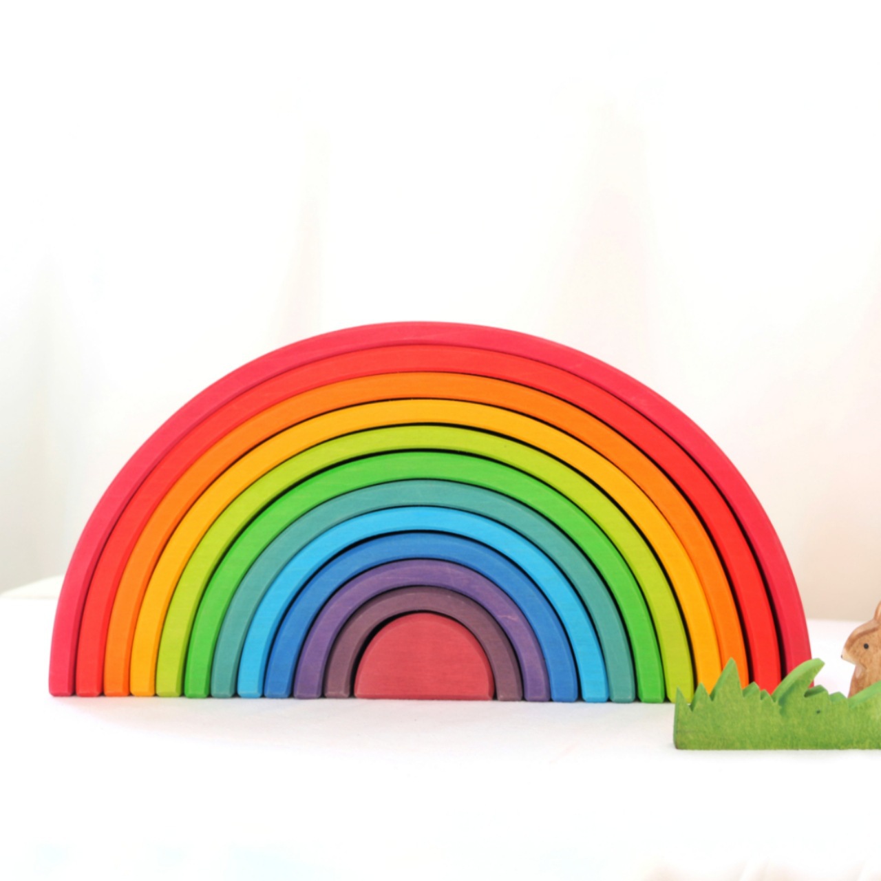 彩虹积木木制