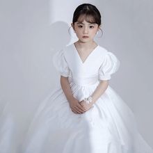 儿童礼服2024新款女童生日宴会公主裙超仙花童走秀礼服韩版摄影服
