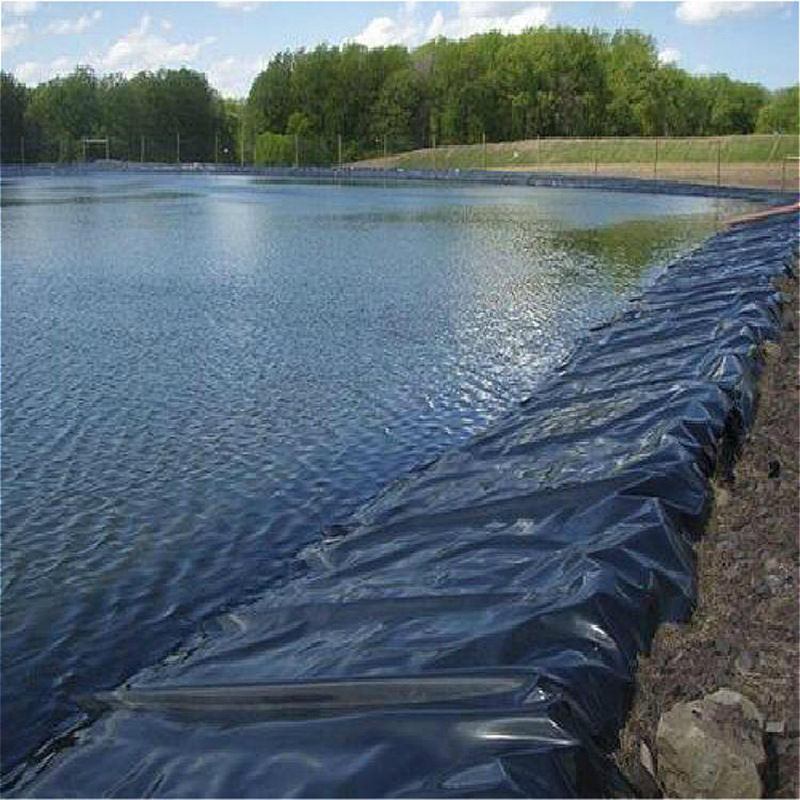 厂家高密度鱼塘藕池hdpe土工膜防水板垃圾填埋场果园蓄水池防渗膜
