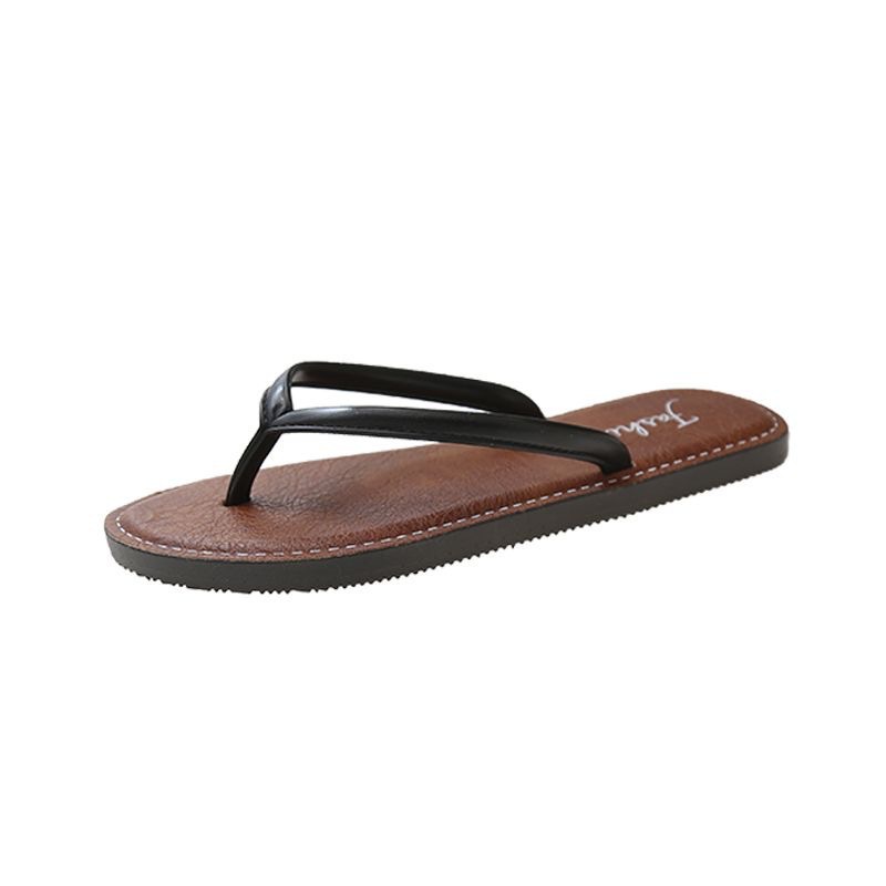 New Women's Flip-Flops Outdoor Internet Popular Summer Beach Flip-Flops Female Lady Simple Classic Flat Sandals