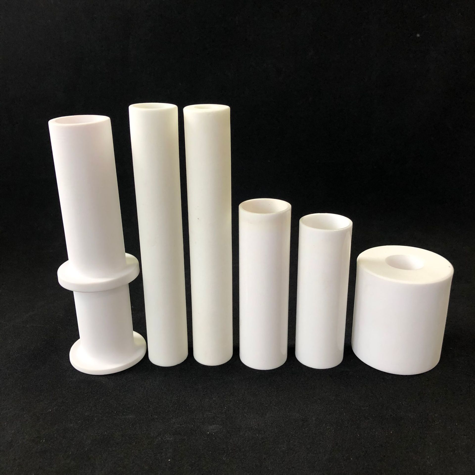95%氧化铝陶瓷管 耐高温高绝缘陶瓷耐磨管 氧化铝通管 陶瓷保护管