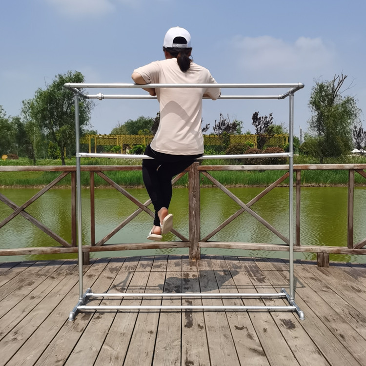 镀锌钢管晾衣架落地水管挂衣架室外户外晒被架晾衣杆阳台楼顶防风