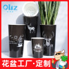 factory Direct wholesale Plastic Lazy man Storage Flower pot New products A4 translucent High cylinder Nordic pattern Flower pot factory Direct wholesale Plastic Lazy man Storage Flower pot New products A4 translucent High cylinder Nordic pattern Flower pot