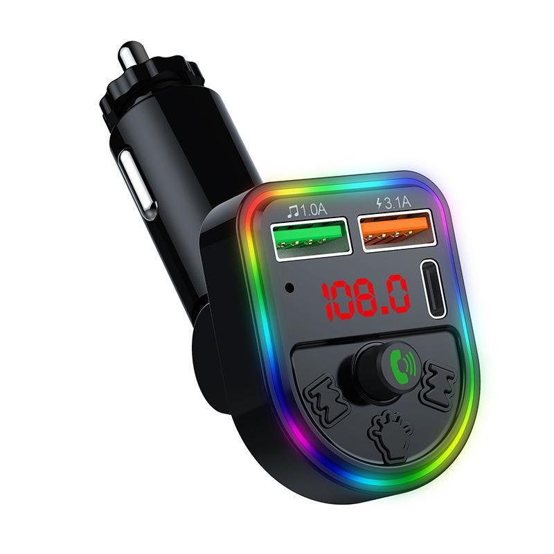 Car MP3 Bluetooth Player Car P20/21 Receiver Charger U Disk Type Lossless Sound Quality FM Transmitter