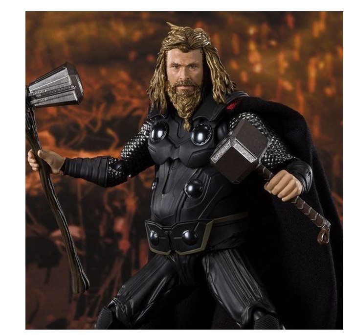 动漫shf 复联4 胖雷神 2代 雷神索尔 6寸可动手办模型盒装