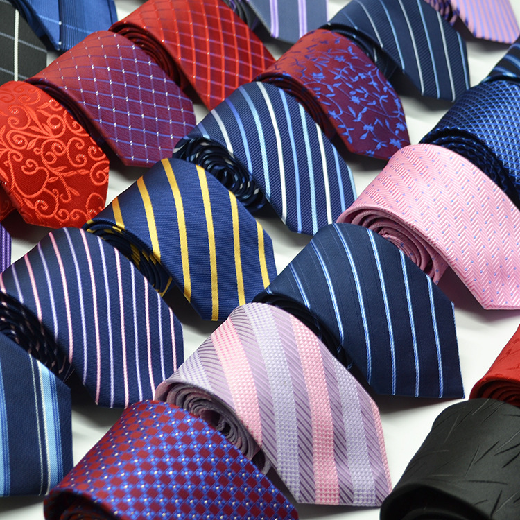 团队领带现货男士结婚领带新品织花提花织金丝系列领带出样定制批